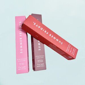 Pink Sugar+Poppy+Vanilla Beige (3pcs)Summer Fridays Lip Butter Balm Conditioning